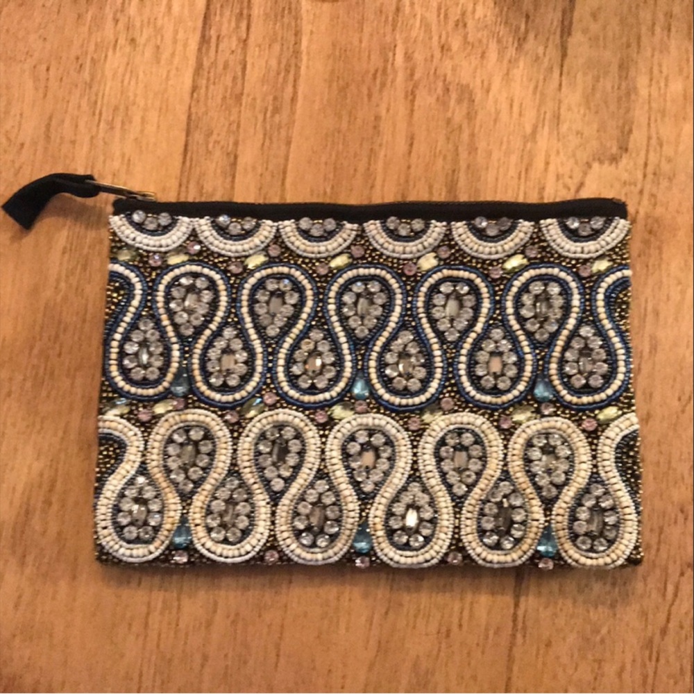 Beautiful Anthropologie Beaded Clutch